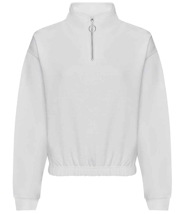 AWDis Ladies Cropped 1/4 Zip Sweatshirt