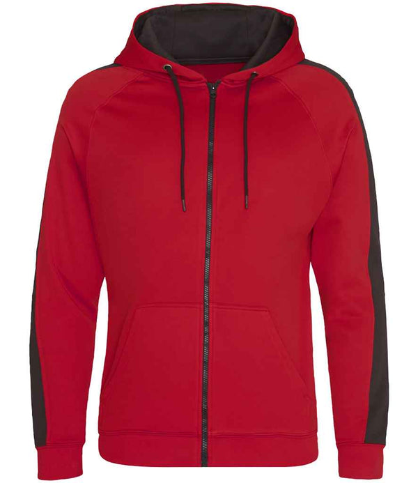 AWDis Contrast Sports Polyester Zoodie